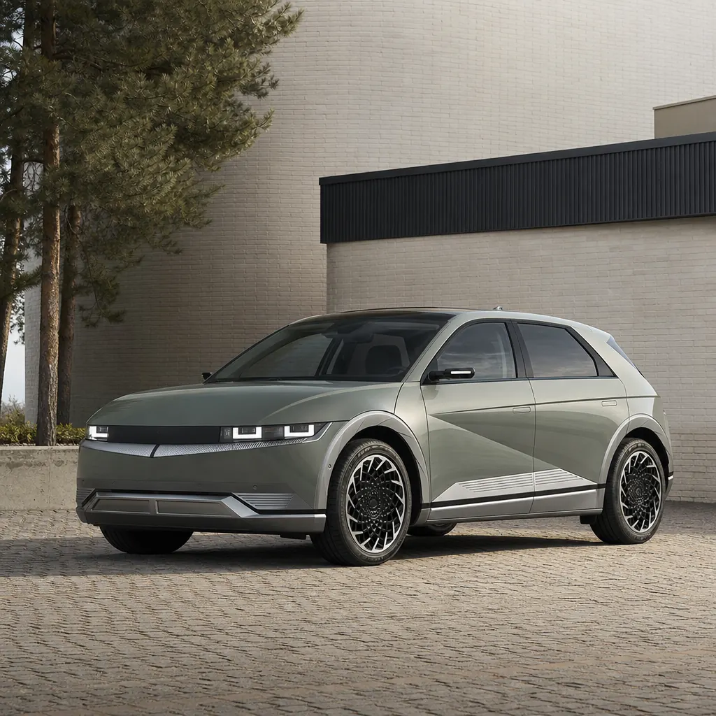 Hyundai Ioniq 5 elektrisk crossover med retro-futuristisk design